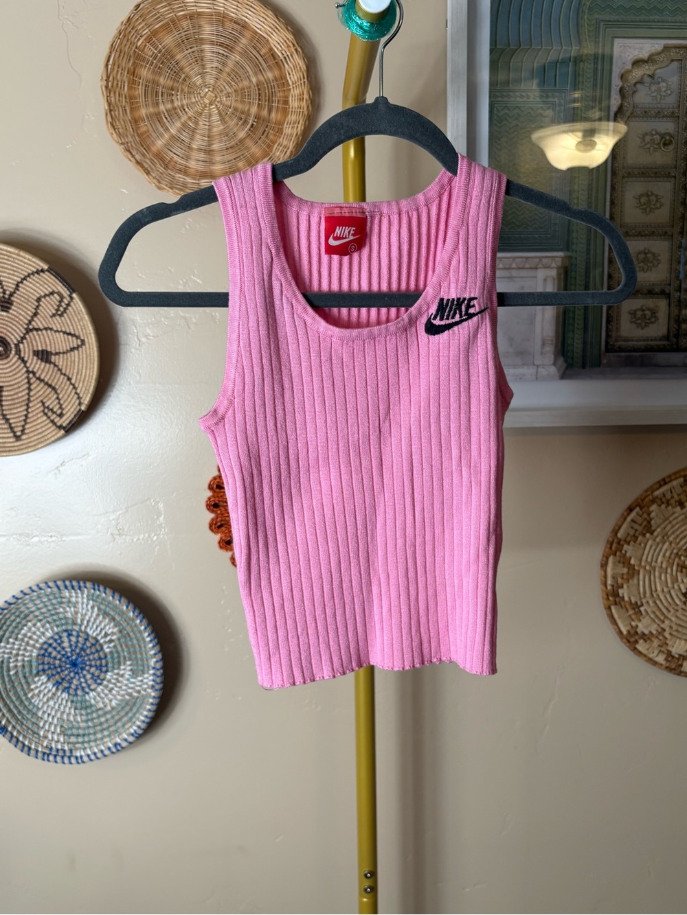 Nike Pink Ribbed Two-Piece Set - Picture 2 of 6